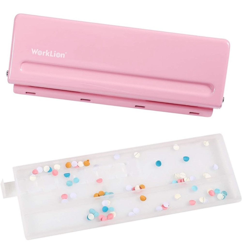 Worklion adjustable 6-hole punch for A4, A5, & A6 - 6 sheet capacity NEW - Picture 3 of 10